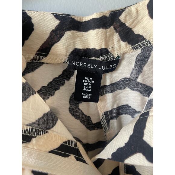 Sincerely Jules Funky Printed Flare Casual Dress Pants - Picture 5 of 8